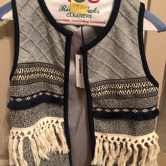 NEW NEVER WORN THML fringe vest! Size XS - Picture 1 of 5